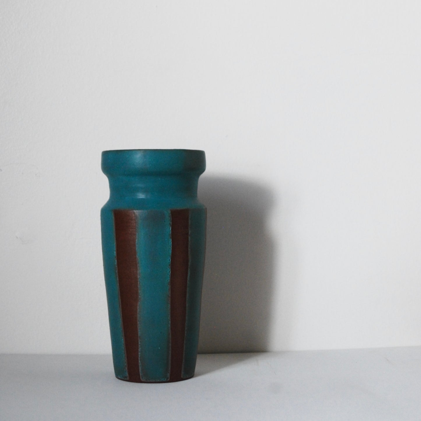 Striped Turquoise Vase